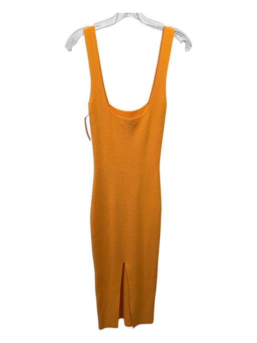 Ronny Kobo Size XS Sunflower Yellow Polyester & Viscose Sleeveless Ribbed Dress Sunflower Yellow / XS