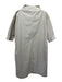 Ann Mashburn Size Small Beige Cotton Khaki Short Sleeve V Neck Dress Beige / Small