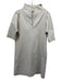 Ann Mashburn Size Small Beige Cotton Khaki Short Sleeve V Neck Dress Beige / Small