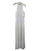 Veronica Beard Size 8 White Polyester High Tie Neck Sleeveless Pleated Dress White / 8