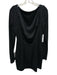 Katie May Size Large Black Polyester Blend Long Sleeve Darted Open Back Dress Black / Large