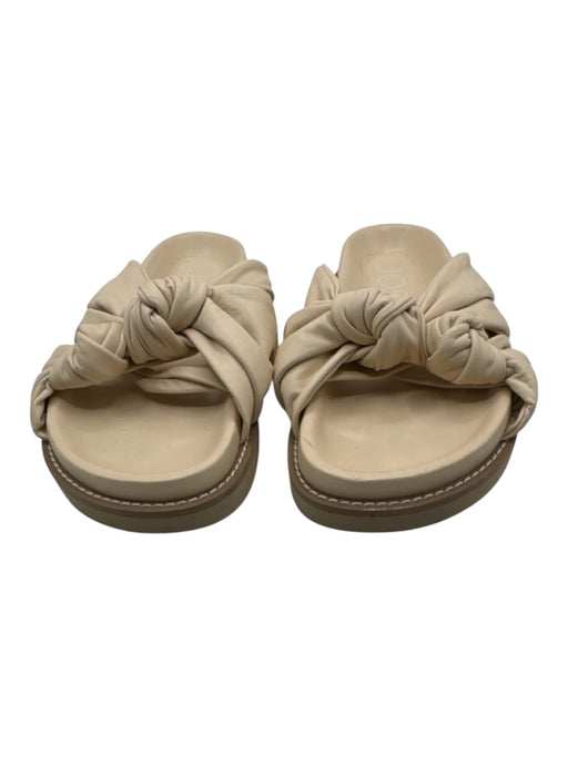Joseph Shoe Size 39.5 Cream White Leather Upper open toe Knot Detail Sandals Cream White / 39.5