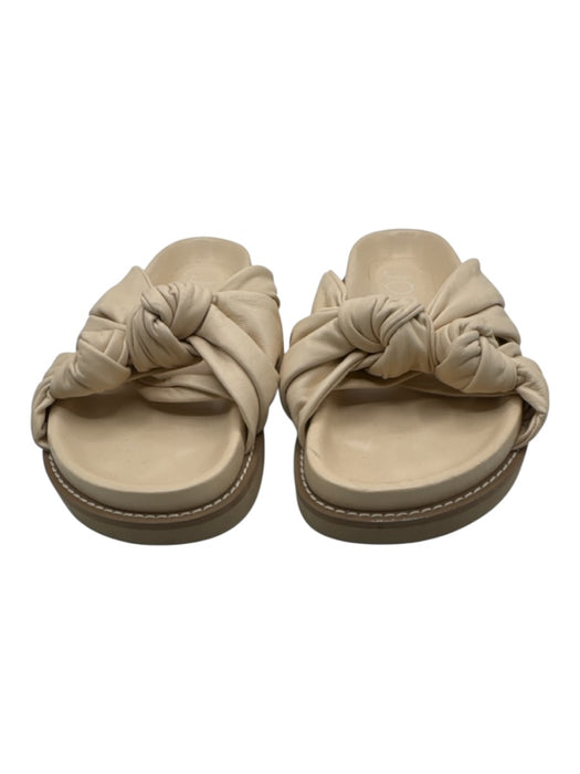 Joseph Shoe Size 39.5 Cream White Leather Upper open toe Knot Detail Sandals Cream White / 39.5