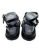 Porte & Paire Shoe Size 40 Black Leather Upper Thong Ankle Wrap Flat Sandals Black / 40