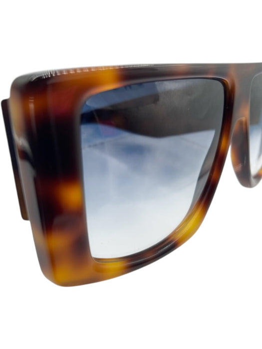 Victoria Beckham Brown Acetate Tortoiseshell Flat Top Gradient Lens Sunglasses Brown