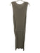 St. Agni Size Est M Taupe Gray Lyocell blend Open Knit Sleeveless Cover-Up Dress Taupe Gray / Est M