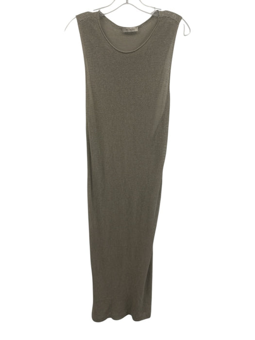St. Agni Size Est M Taupe Gray Lyocell blend Open Knit Sleeveless Cover-Up Dress Taupe Gray / Est M