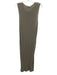 St. Agni Size Est M Taupe Gray Lyocell blend Open Knit Sleeveless Cover-Up Dress Taupe Gray / Est M