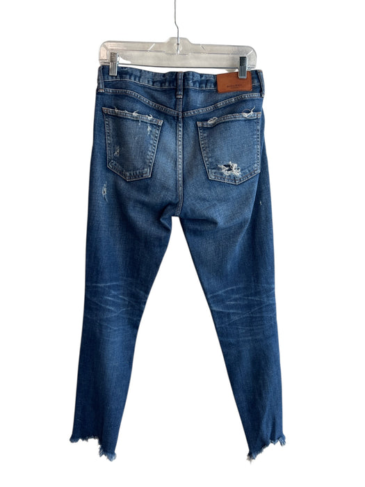 Moussy Size 27 Med Wash Cotton Blend 5 Pocket Distressed Skinny Jeans Med Wash / 27