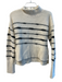 Veronica Beard Size S White & Black Wool Blend Knit Long Sleeve Stripe Sweater White & Black / S
