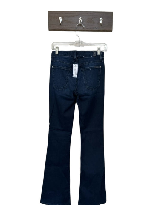 7 For All Mankind Size 27 Dark Wash Cotton Blend Mid Rise Flare Jeans Dark Wash / 27