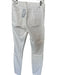 Mother Size 27 Off White Cotton Blend High Waist Skinny Raw Hem Jeans Off White / 27