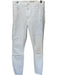 Mother Size 27 Off White Cotton Blend High Waist Skinny Raw Hem Jeans Off White / 27