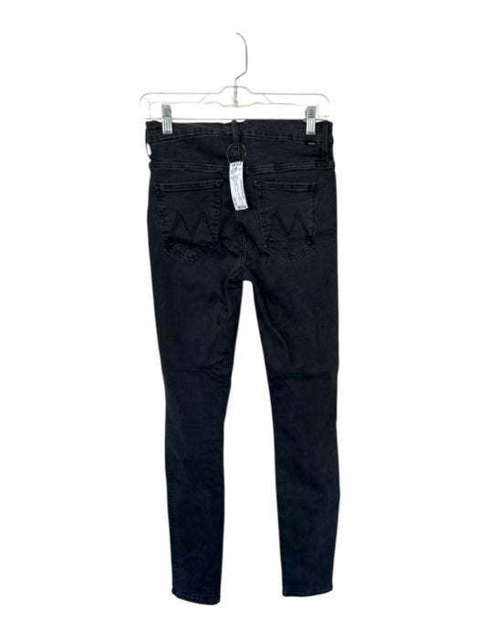 Mother Size 27 Charcoal Cotton Blend High Waist Skinny Jeans Charcoal / 27