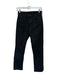 Mother Size 27 Black Cotton Blend High Waist Straight Leg Jeans Black / 27