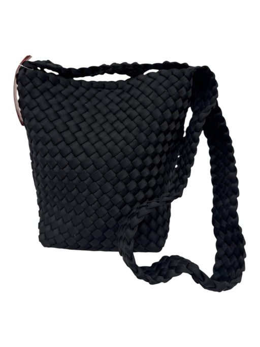 Naghedi Black Nylon Woven Crossbody Tote Bag Black / S
