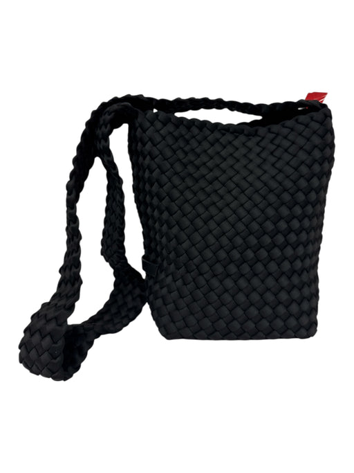 Naghedi Black Nylon Woven Crossbody Tote Bag Black / S