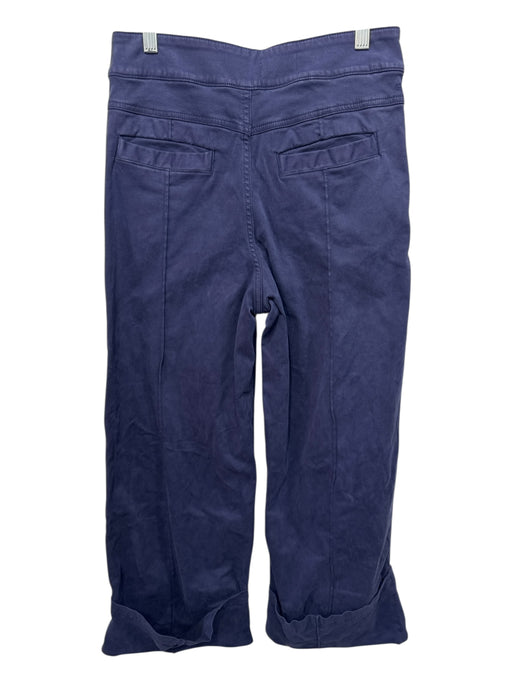 Pilcro Size 29 Navy Blue Cotton Blend Zip & Button High Rise Cuffed Pants Navy Blue / 29
