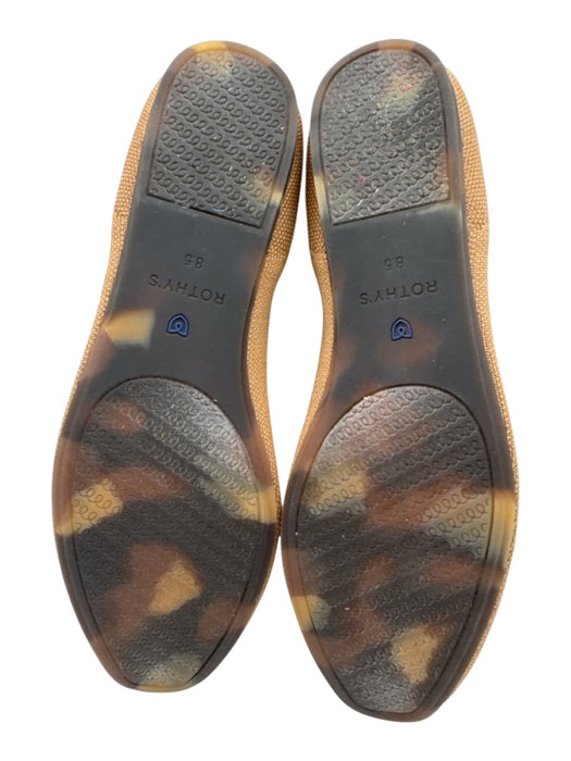 Rothy's Shoe Size 8.5 Tan & blue Synthetic Knit Round Toe Mary Jane Flats Tan & blue / 8.5