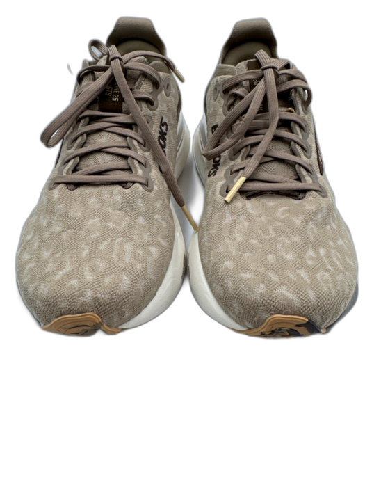 Brooks Shoe Size 8.5 Mixed Browns textile upper Leopard Print Athletic Sneakers Mixed Browns / 8.5