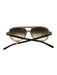 Ray Ban Brown Acetate Gradient Lens Aviator Sunglasses Brown