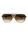 Ray Ban Brown Acetate Gradient Lens Aviator Sunglasses Brown
