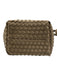 Naghedi Taupe Beige Neoprene Woven Magnetic Close Bucket Crossbody Bag Taupe Beige