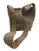 Naghedi Taupe Beige Neoprene Woven Magnetic Close Bucket Crossbody Bag Taupe Beige