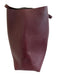 Tory Burch Bordeaux Red Leather Top Handle Logo Detail Clip clasp Tote Bag Bordeaux Red