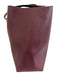 Tory Burch Bordeaux Red Leather Top Handle Logo Detail Clip clasp Tote Bag Bordeaux Red