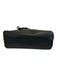 Tory Burch Black Leather Top Handle Logo Detail Clip clasp Tote Bag Black