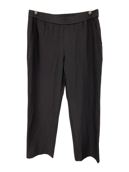 Eileen Fisher Size S Dark Gray Viscose Blend Elastic Waistband Pocketed Pants Dark Gray / S