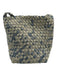 Naghedi Gray & Blue Neoprene Basket Weave Tie Dye Bucket Crossbody Bag Gray & Blue / XS