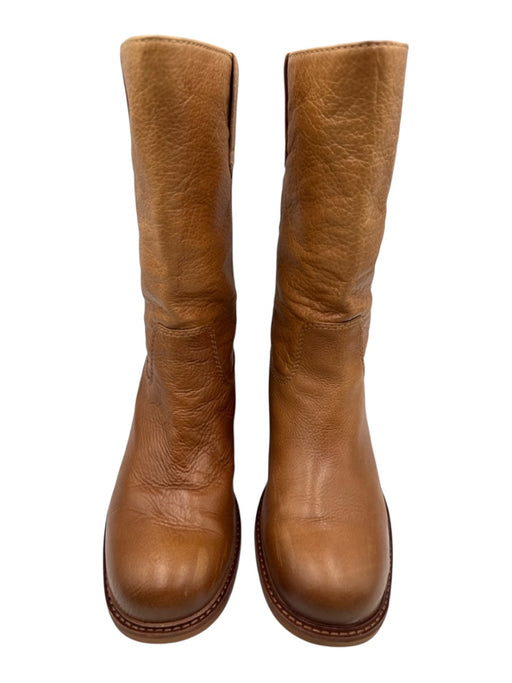 Sofft Shoe Size 8.5 Light Brown Leather Upper Round Toe Half Calf Boots Light Brown / 8.5