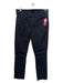 Mother Size 29 Black Cotton Denim Button & Zip Mid Rise Straight Jeans Black / 29