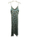 Alice + Olivia Size s / 4 Blue, White & Green Viscose & Silk Floral Dress Blue, White & Green / s / 4