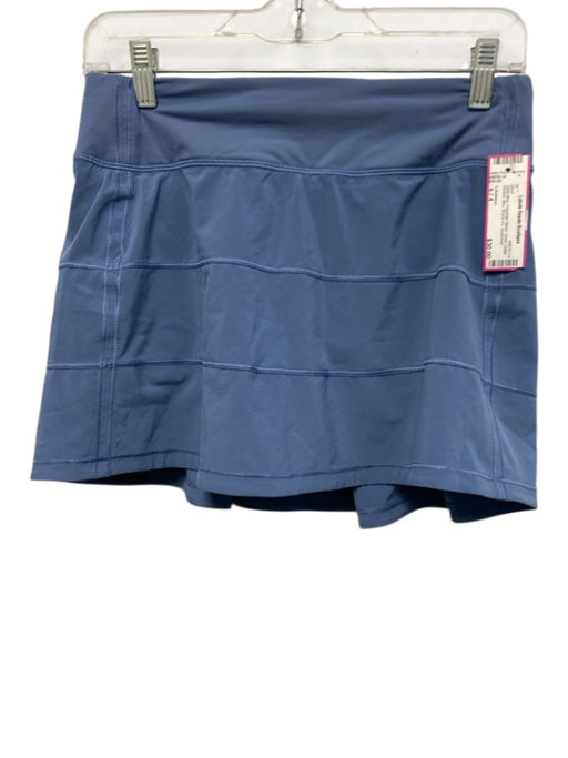 Lululemon Size s / 4 Slate Blue Polyester Blend Seam Detail Stretch Mini Skirt Slate Blue / s / 4