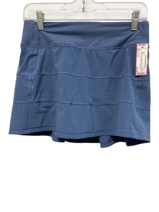 Lululemon Size s / 4 Slate Blue Polyester Blend Seam Detail Stretch Mini Skirt Slate Blue / s / 4
