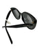 Miu Miu Black Acetate round Cat Eye Case Inc. Sunglasses Black