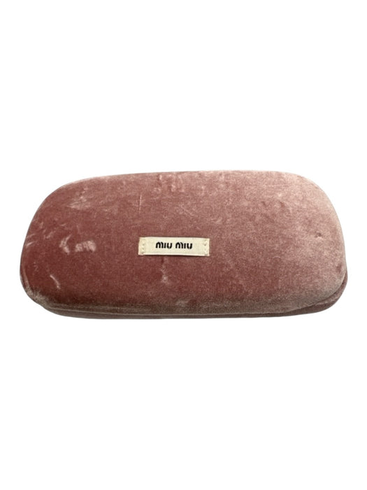 Miu Miu Black Acetate round Cat Eye Case Inc. Sunglasses Black