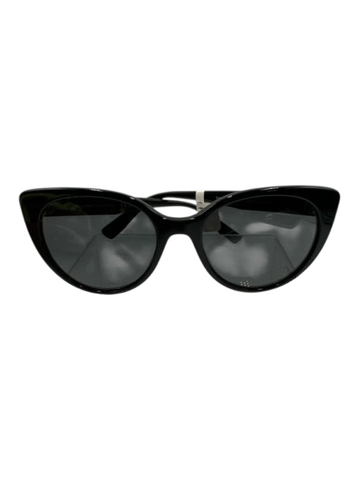 Miu Miu Black Acetate round Cat Eye Case Inc. Sunglasses Black