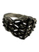 Silver 925 Silver Diamond Pattern Ring Silver