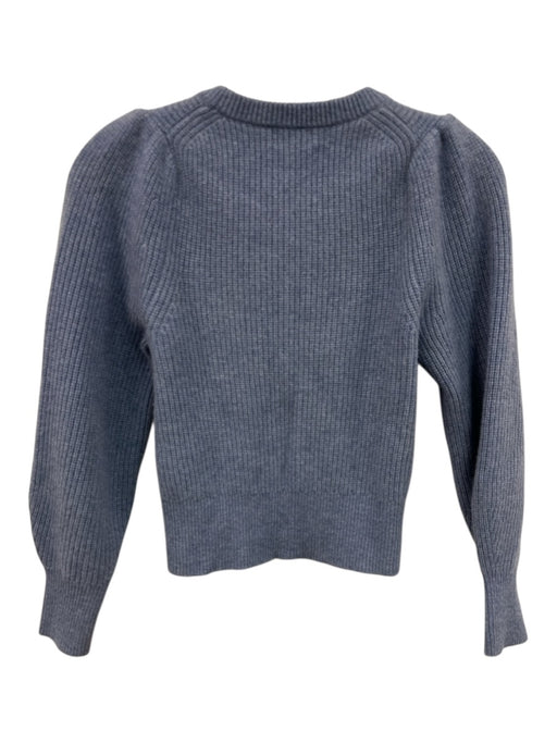 J. Crew Size XS Blue Cashmere Button Front Ribbed Knit Cardigan Sweater Blue / XS