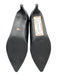 Peche Shoe Size Est 8.5 Black Leather Upper Kitten Heel Pointed Almond Toe Boots Black / Est 8.5