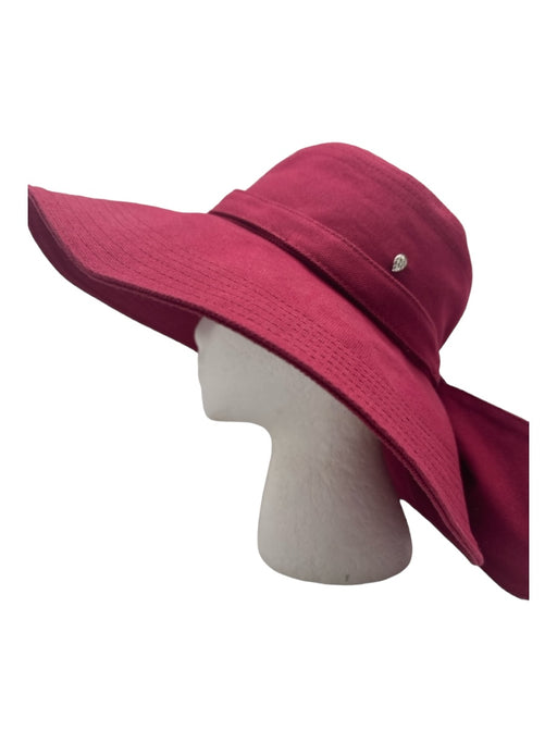 Helen Kaminski Red Cotton Pendant Bow Sun Hat Hat Red / One Size