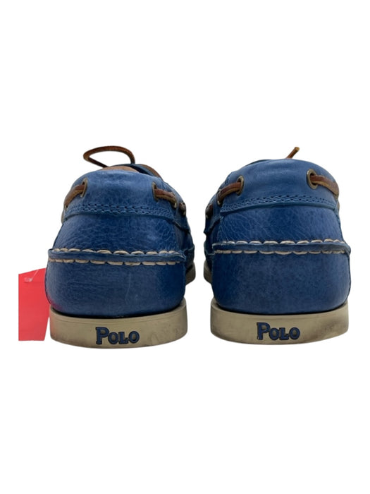 Ralph Lauren Shoe Size 11 AS IS Blue Leather Solid Boat Shoes Men's Shoes Blue / 11