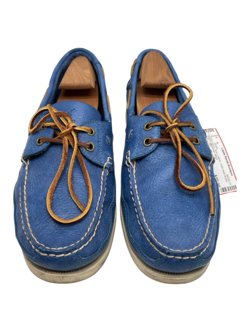 Ralph Lauren Shoe Size 11 AS IS Blue Leather Solid Boat Shoes Men's Shoes Blue / 11
