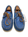 Ralph Lauren Shoe Size 11 AS IS Blue Leather Solid Boat Shoes Men's Shoes Blue / 11