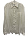 Brooks Brothers Size L White Linen Solid Button Up Button Down Long Sleeve Shirt White / L