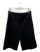 Vince Size 4 Black Wool High Waist Pockets Hook & Zip Bermuda Shorts Black / 4